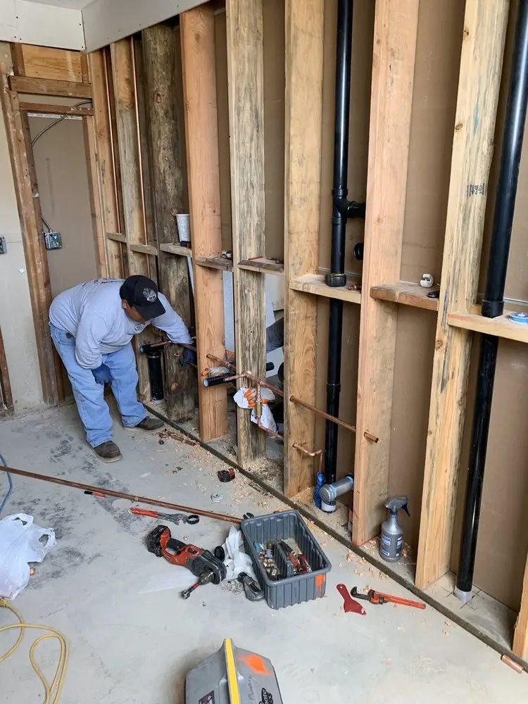 Commercial rough-in plumbing for Gas Line Repair in Bruceville